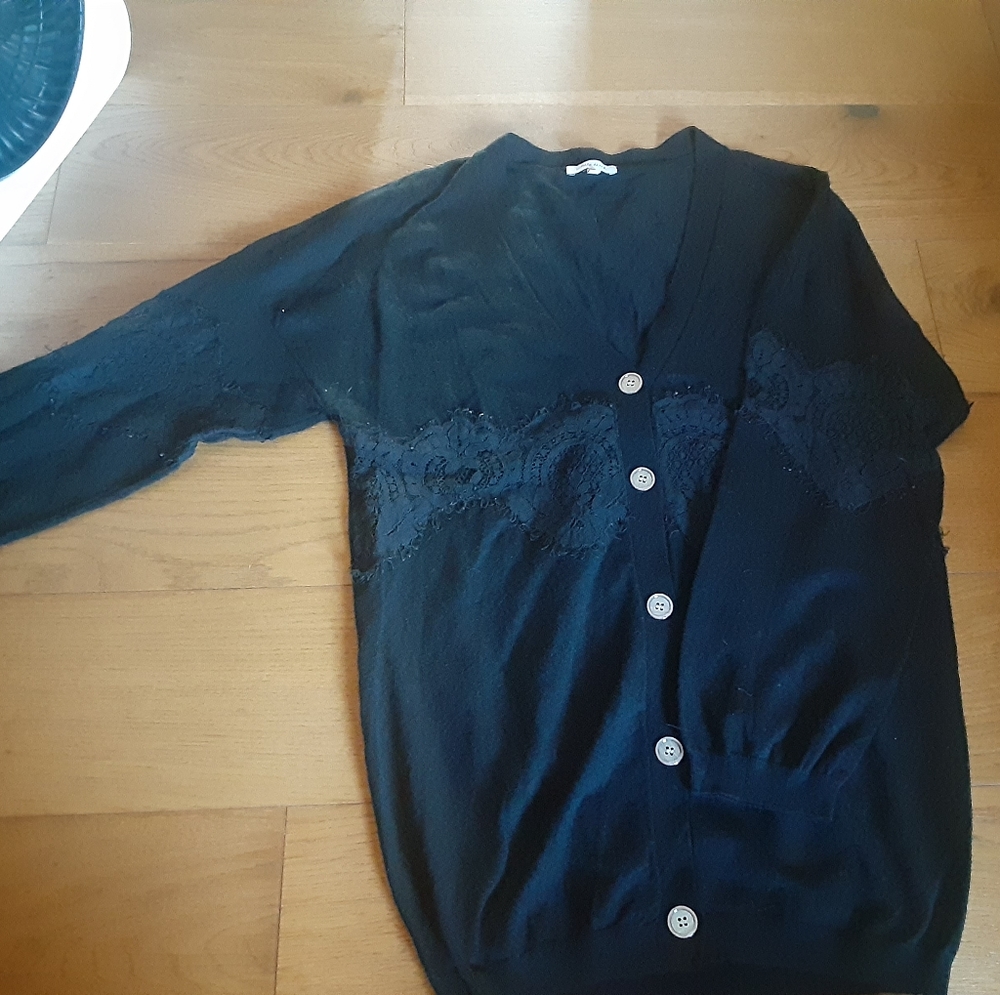 Lace patch Cardigan